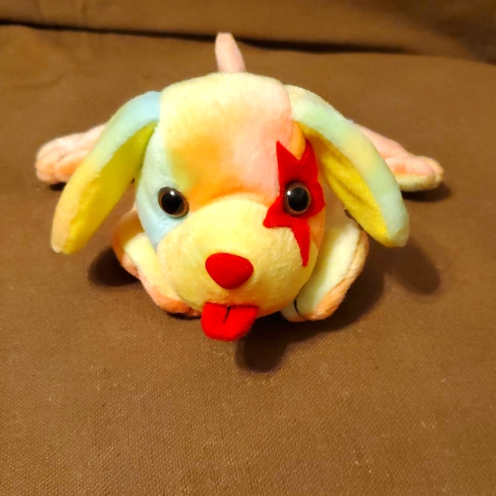 Vintage Starz Rainbow Puppy Plush